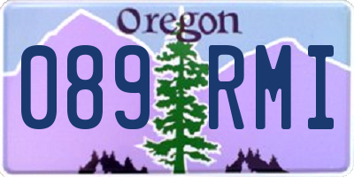 OR license plate 089RMI