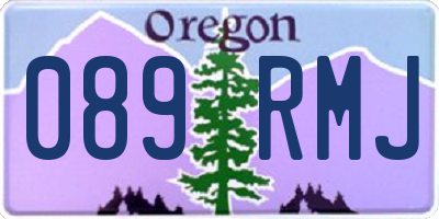 OR license plate 089RMJ