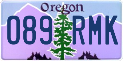 OR license plate 089RMK