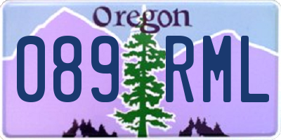 OR license plate 089RML