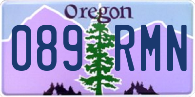 OR license plate 089RMN