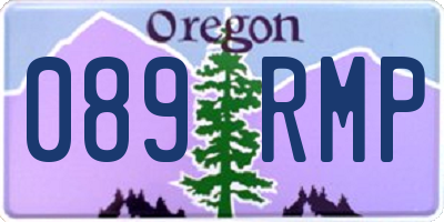 OR license plate 089RMP