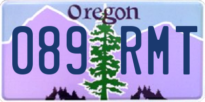 OR license plate 089RMT