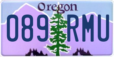 OR license plate 089RMU