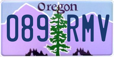 OR license plate 089RMV
