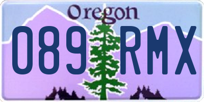 OR license plate 089RMX
