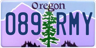 OR license plate 089RMY