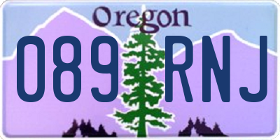 OR license plate 089RNJ