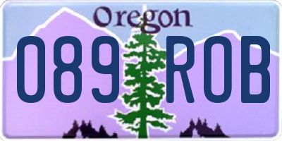 OR license plate 089ROB