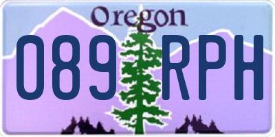 OR license plate 089RPH