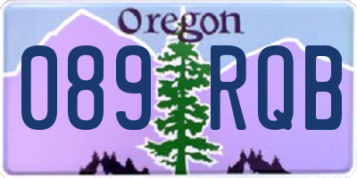 OR license plate 089RQB