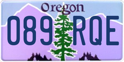 OR license plate 089RQE