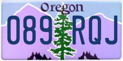 OR license plate 089RQJ