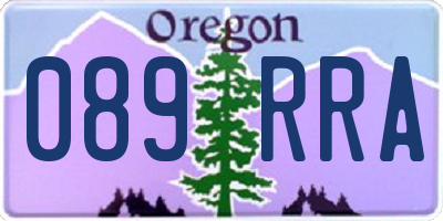OR license plate 089RRA