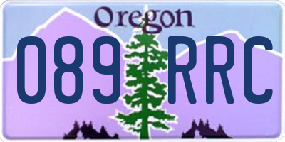 OR license plate 089RRC