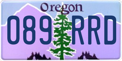 OR license plate 089RRD
