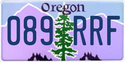 OR license plate 089RRF