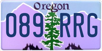OR license plate 089RRG