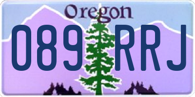 OR license plate 089RRJ
