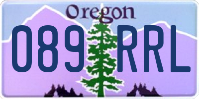 OR license plate 089RRL