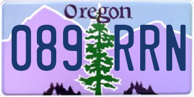 OR license plate 089RRN