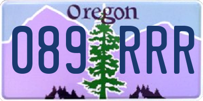 OR license plate 089RRR