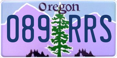 OR license plate 089RRS