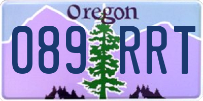 OR license plate 089RRT
