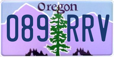 OR license plate 089RRV