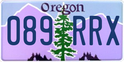 OR license plate 089RRX