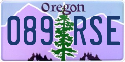 OR license plate 089RSE