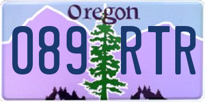 OR license plate 089RTR