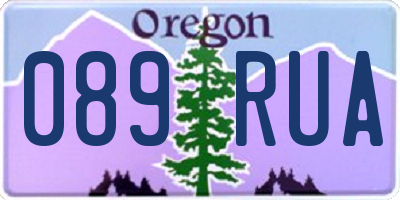 OR license plate 089RUA
