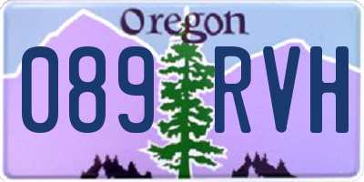 OR license plate 089RVH