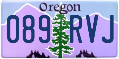 OR license plate 089RVJ