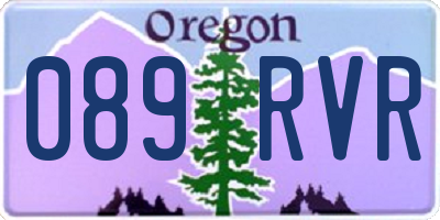 OR license plate 089RVR