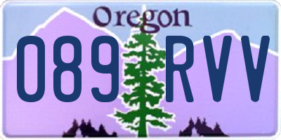 OR license plate 089RVV