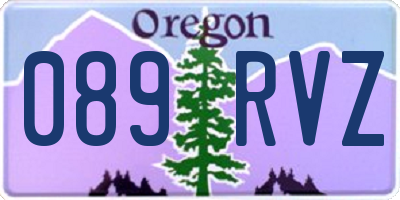 OR license plate 089RVZ