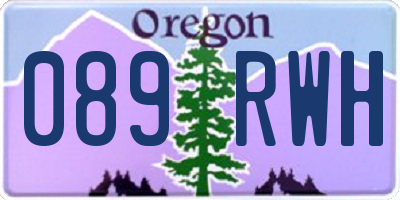 OR license plate 089RWH
