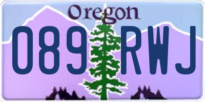OR license plate 089RWJ