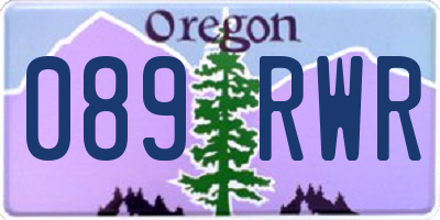 OR license plate 089RWR