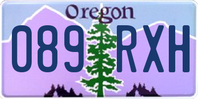 OR license plate 089RXH