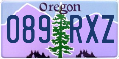 OR license plate 089RXZ