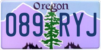 OR license plate 089RYJ