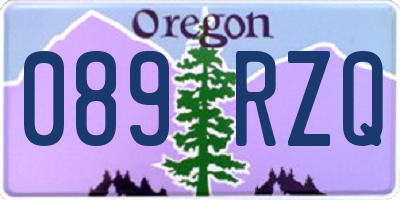 OR license plate 089RZQ