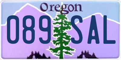 OR license plate 089SAL