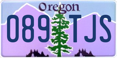 OR license plate 089TJS