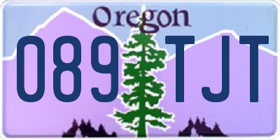 OR license plate 089TJT