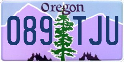 OR license plate 089TJU
