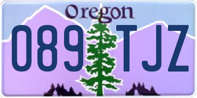 OR license plate 089TJZ
